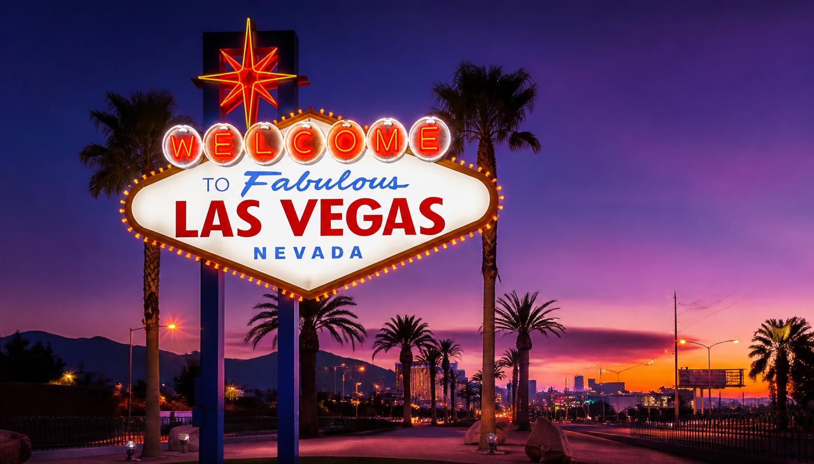 Letrero Welcome to Fabulous Las Vegas